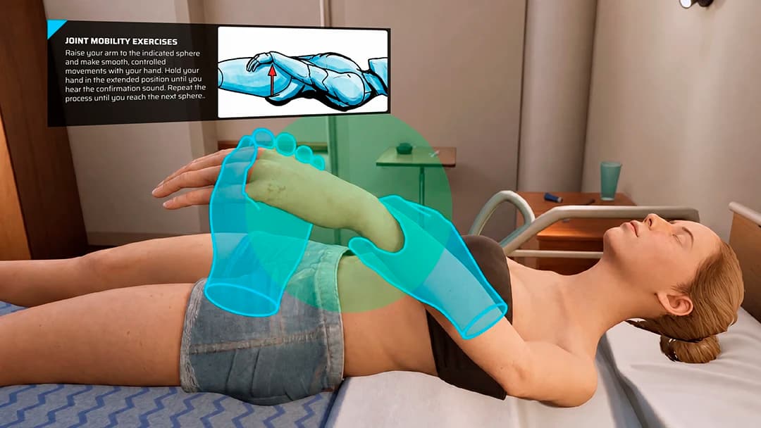 Health and social care VR simulator for practical training