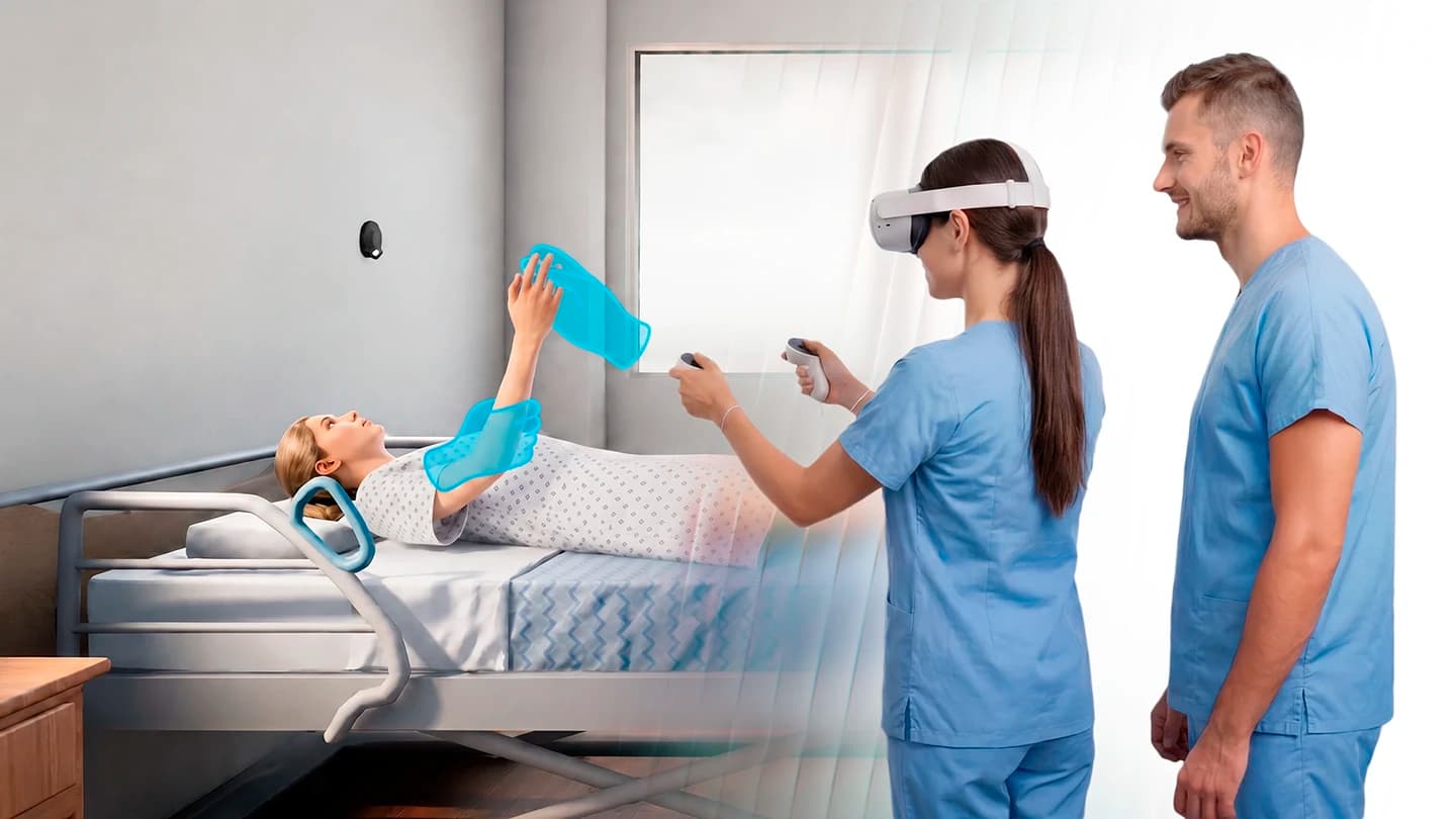 VR healthcare training simulator for social care and safety education